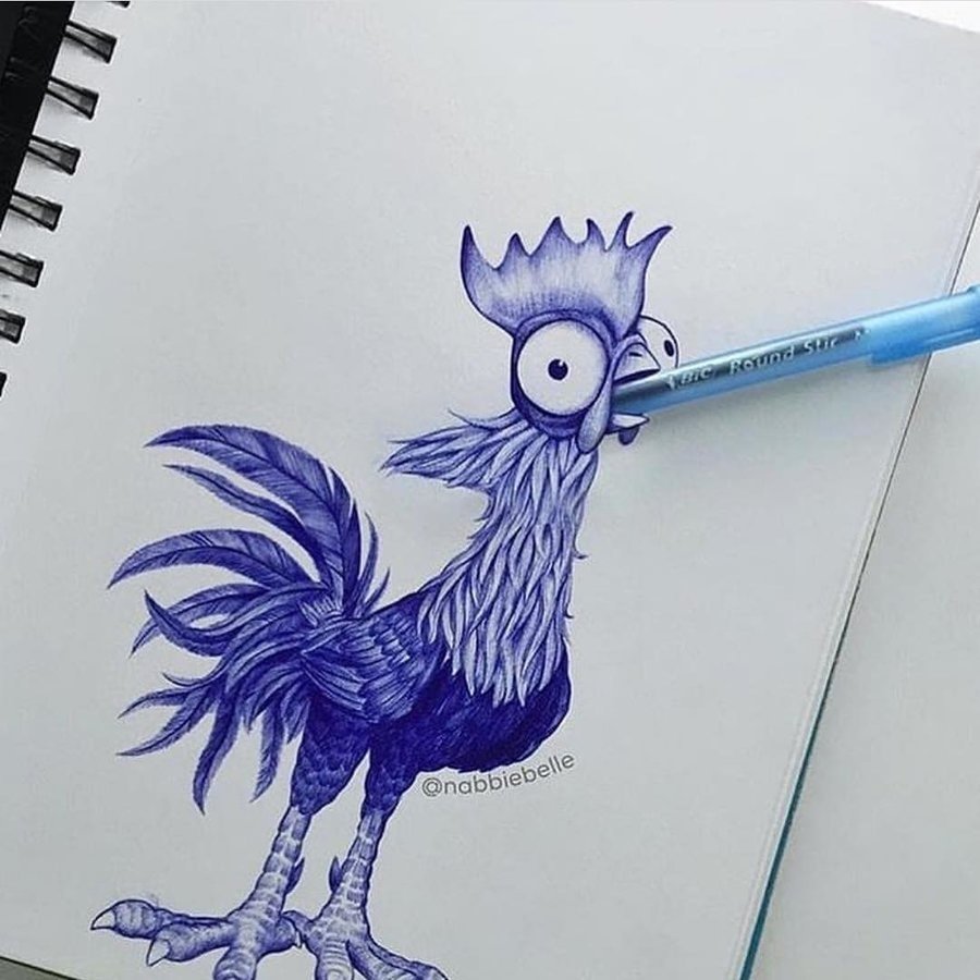 Рисунки ручкой в тетради