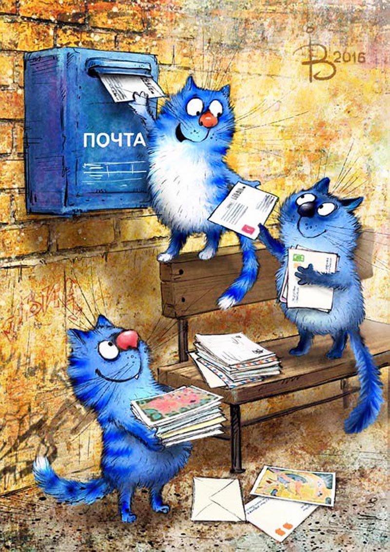 Синие котики Ирины Зенюк