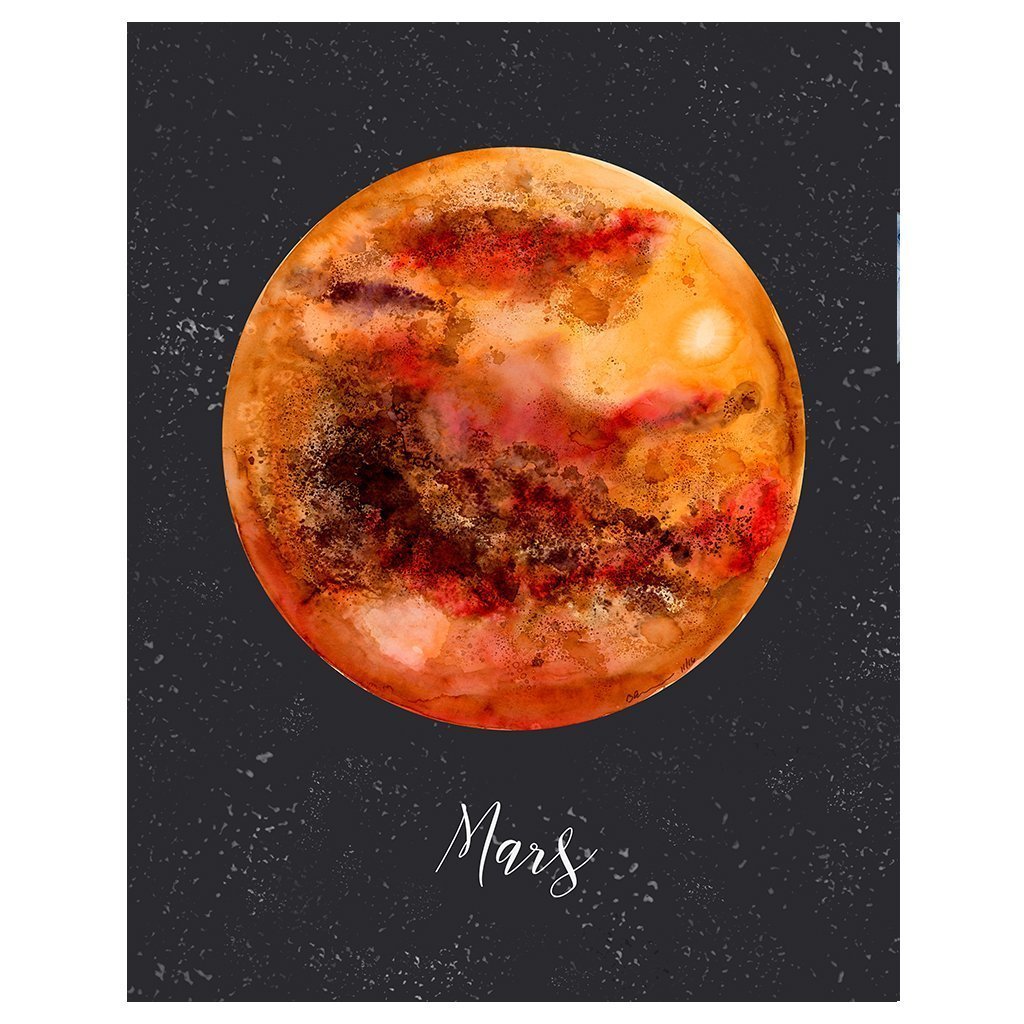 Марс красками