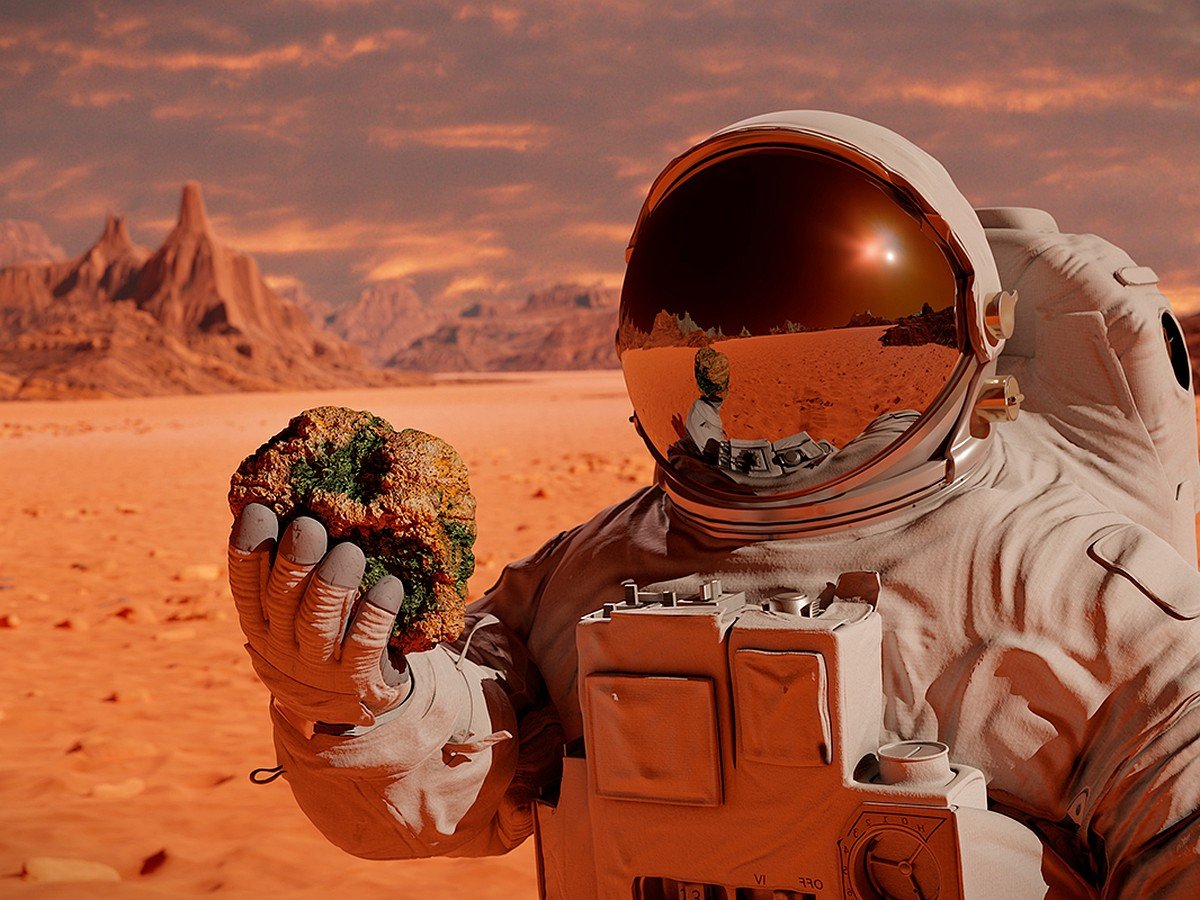 Красивые картинки с космонавтом на Марсе