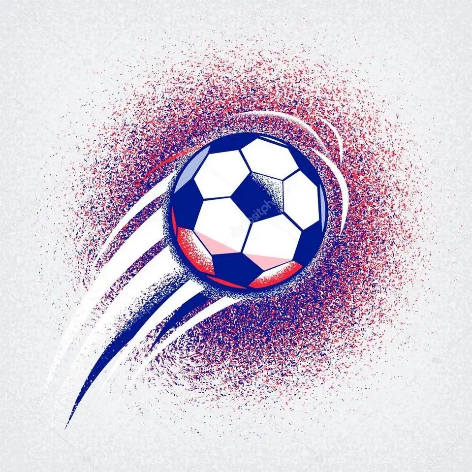 Логотип футбольный мяч в Цветном круге