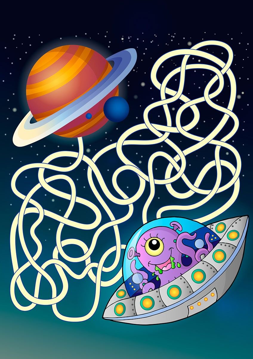 Лабиринт космос для детей