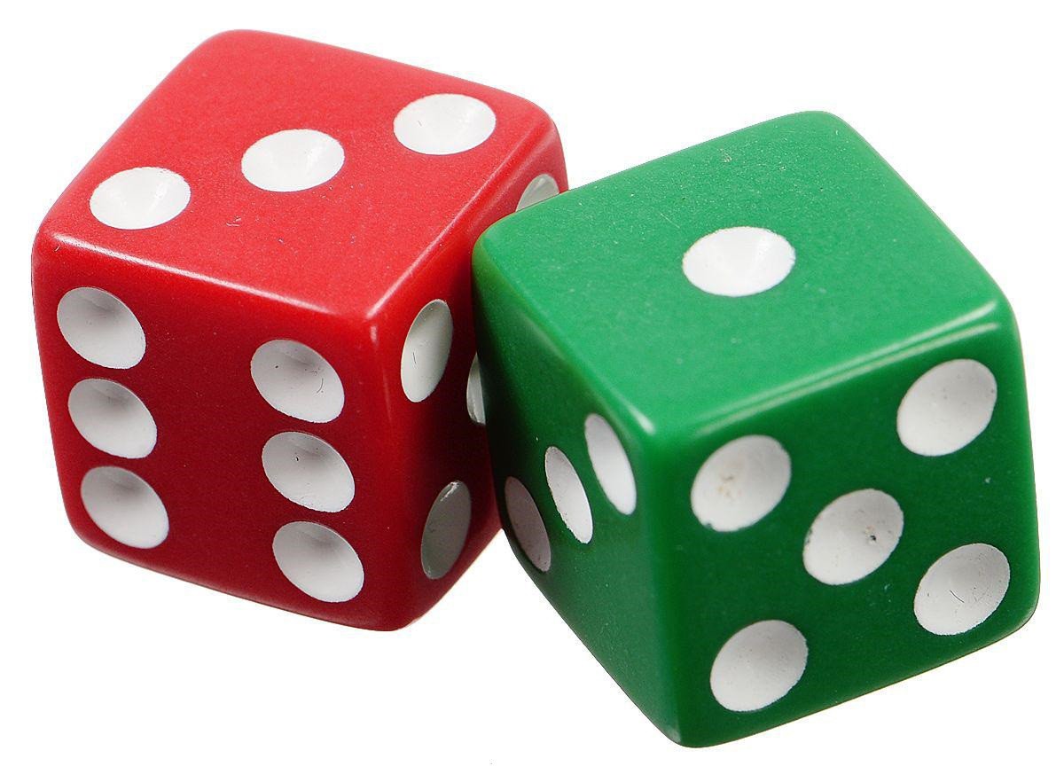 Игральные кости (кубик 8 граней, ассорти)