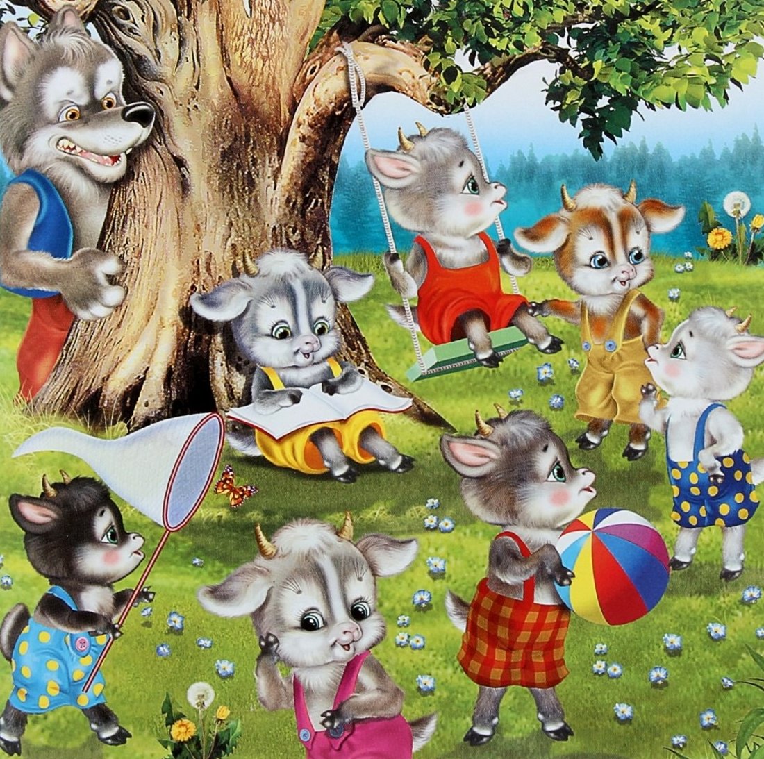 Иллюстрации к сказке козлятки и волк