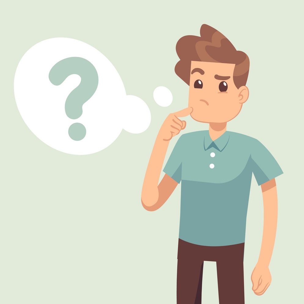 Человек думает иллюстрация
