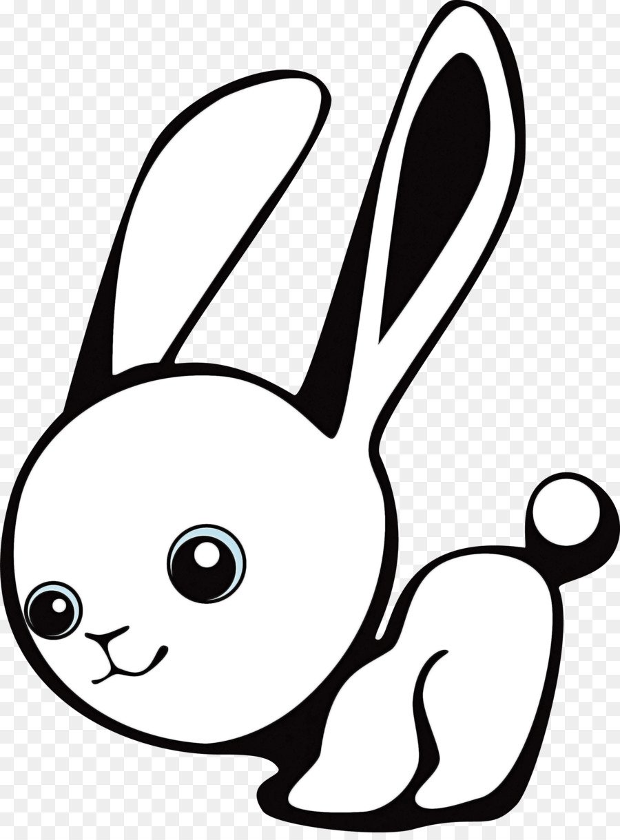 Заяц черно белый