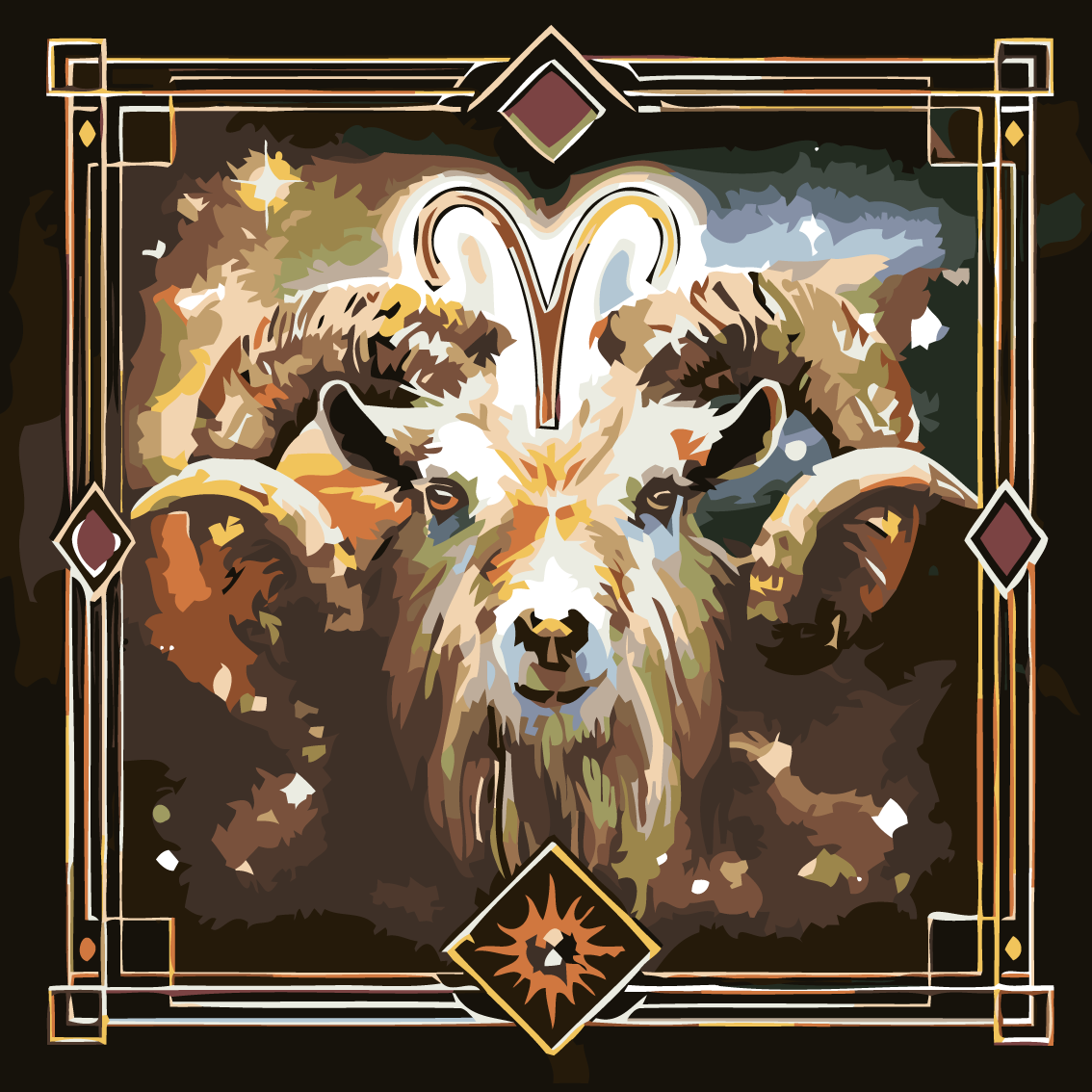 Овен в виде человека