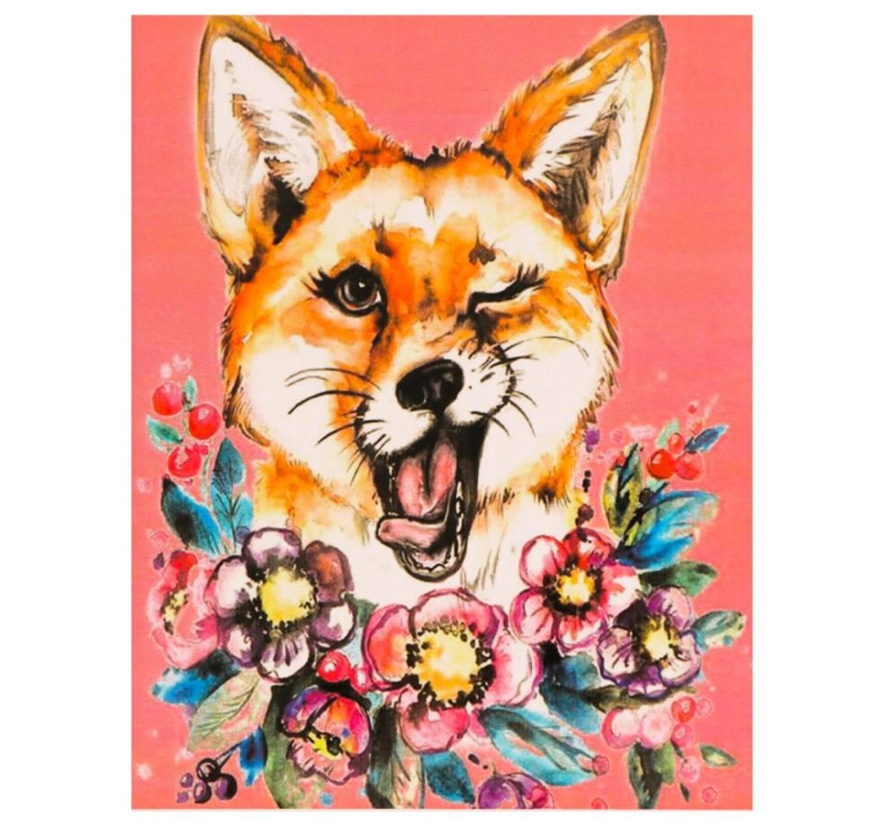 Акварельная лиса