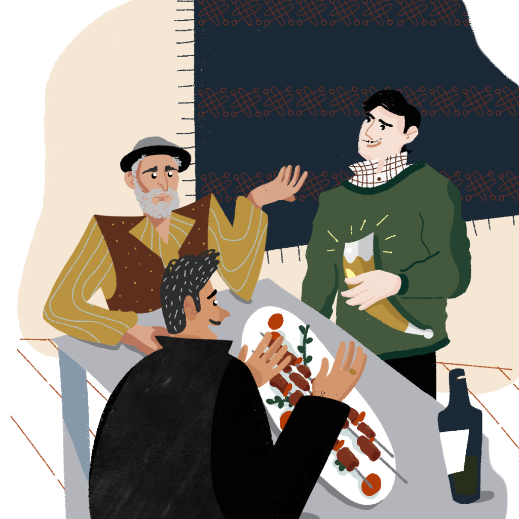 Грузинское застолье