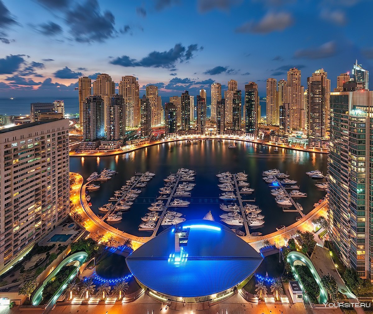 Ночной Дубай