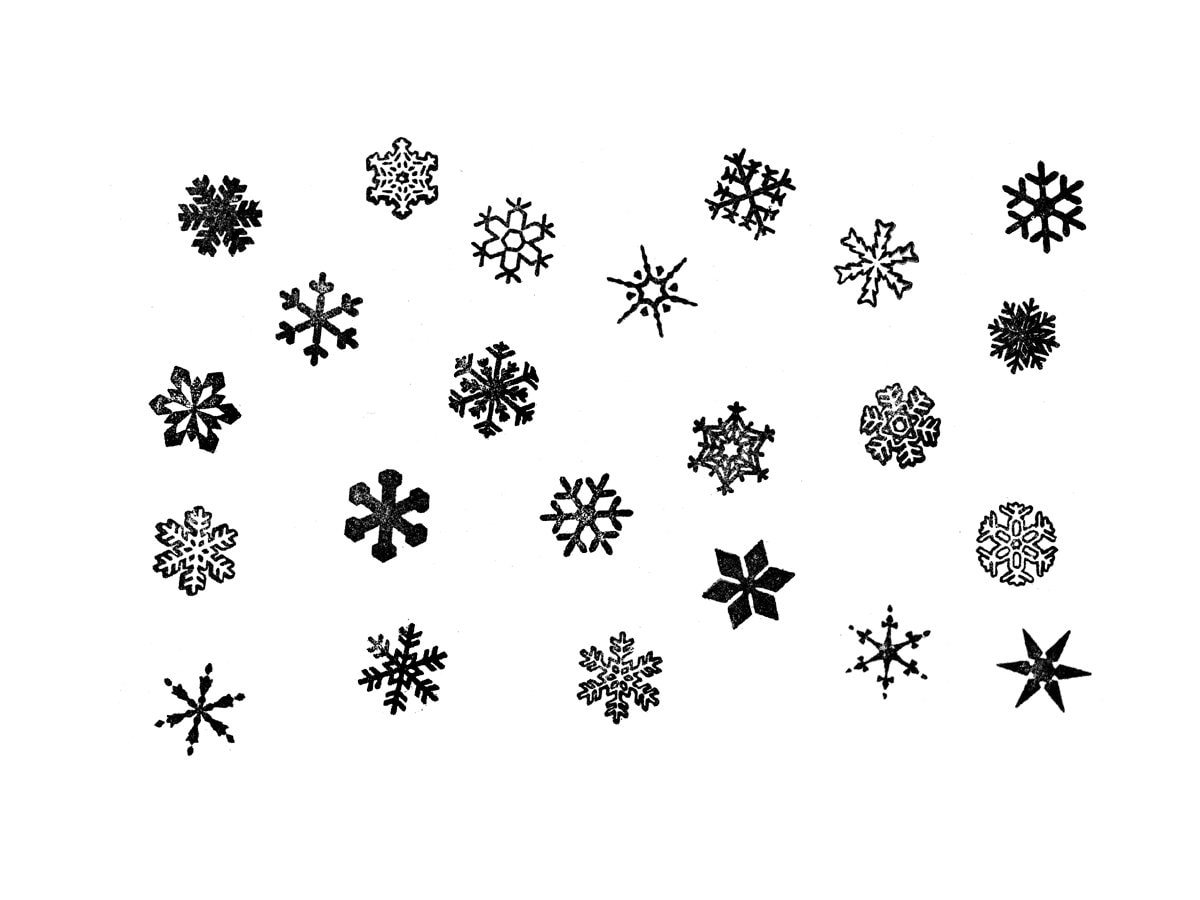 Снежинка контур