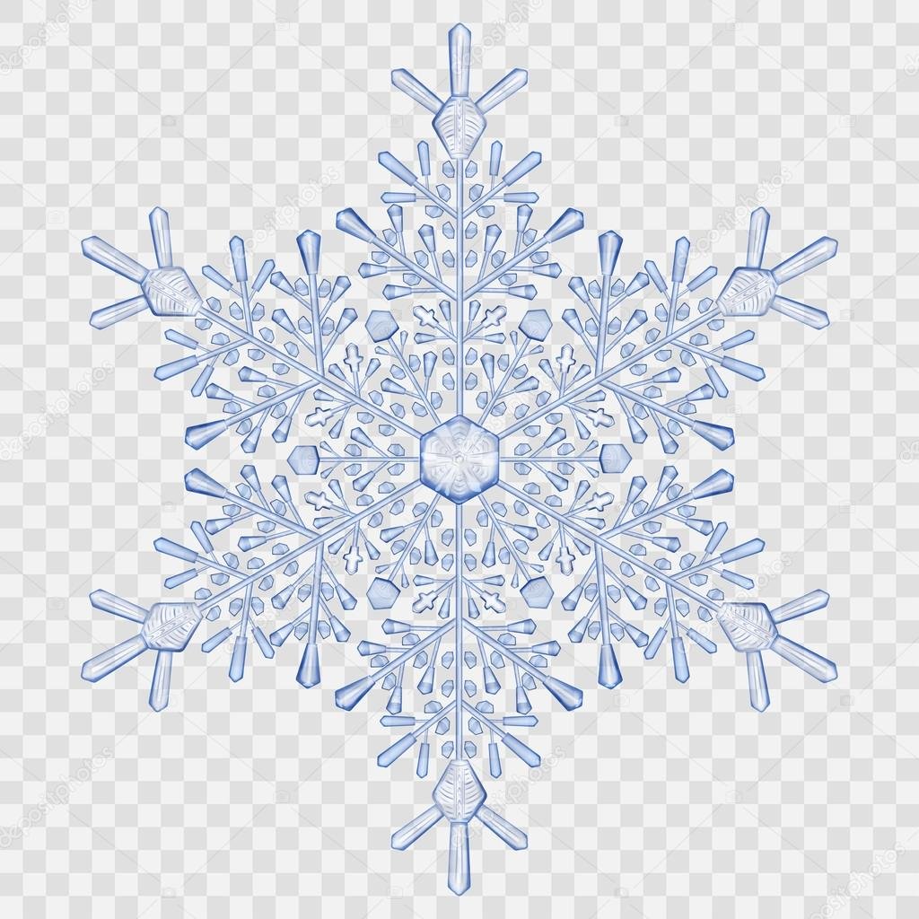 Снежинки много на листе