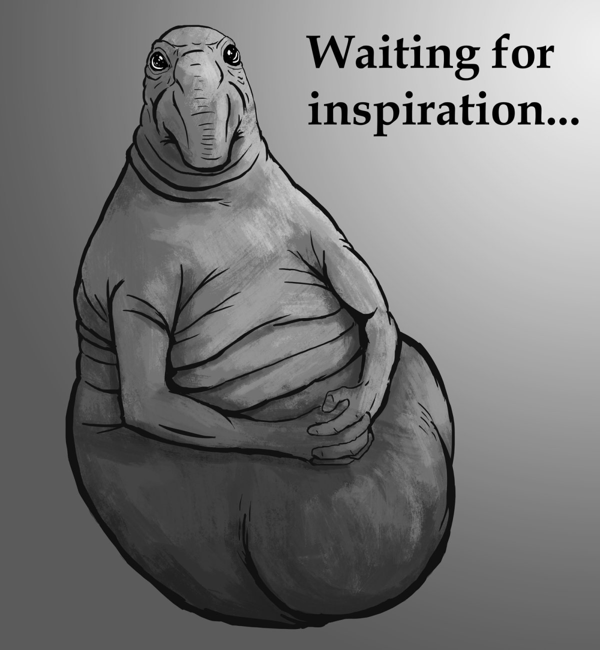 Ждун в колпачке с днем рождения