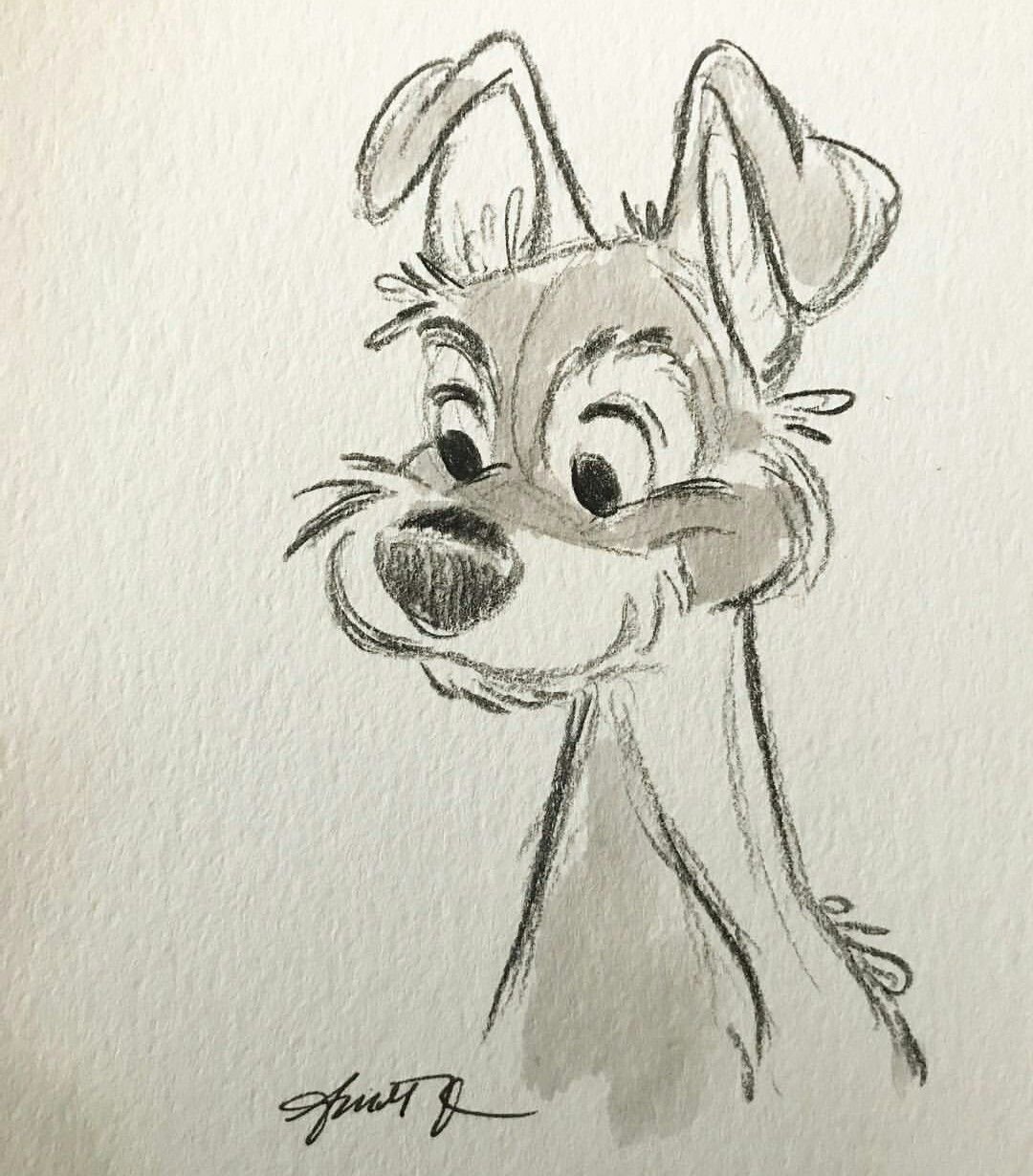 Олень набросок