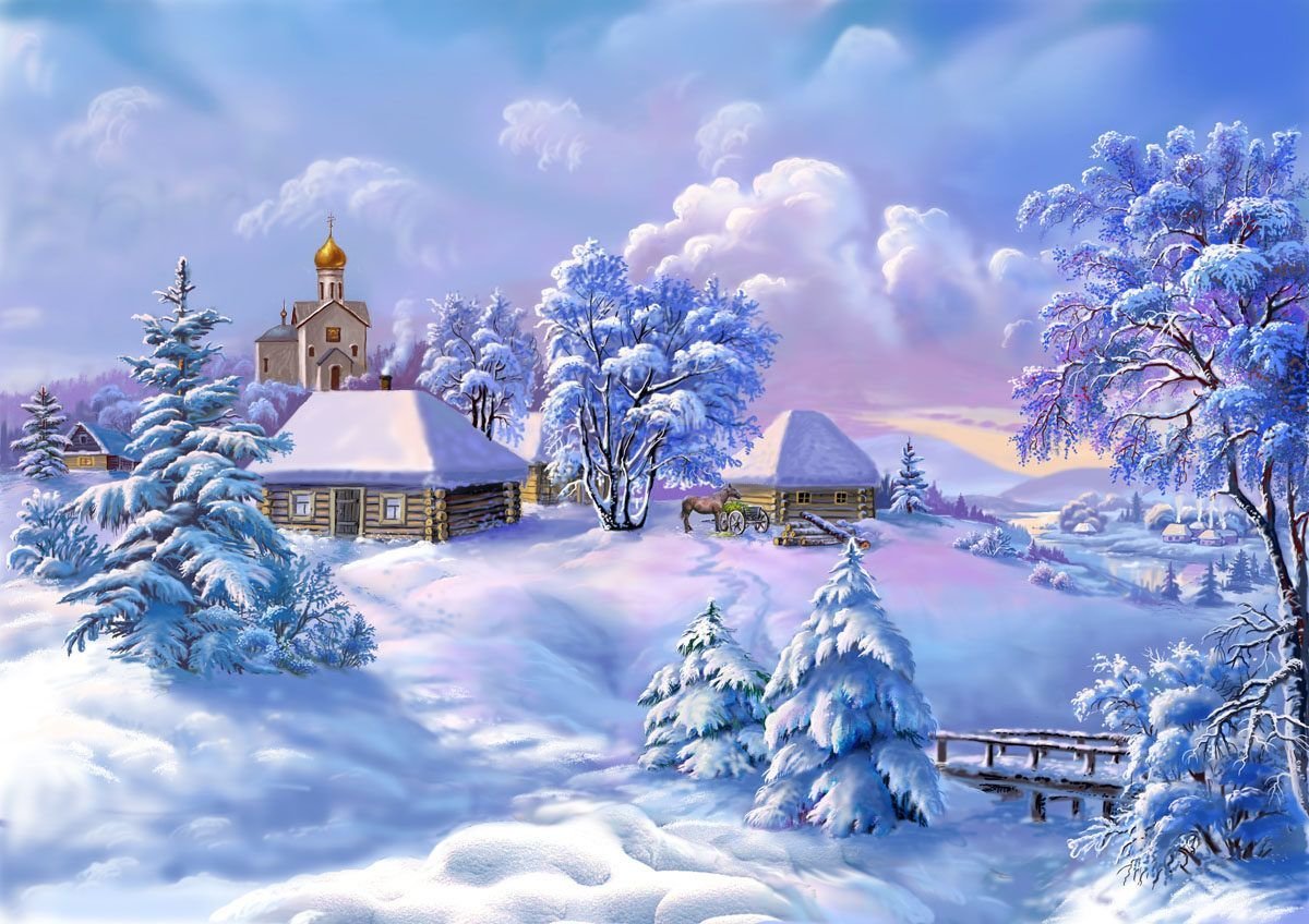 Сказочные зимние картинки