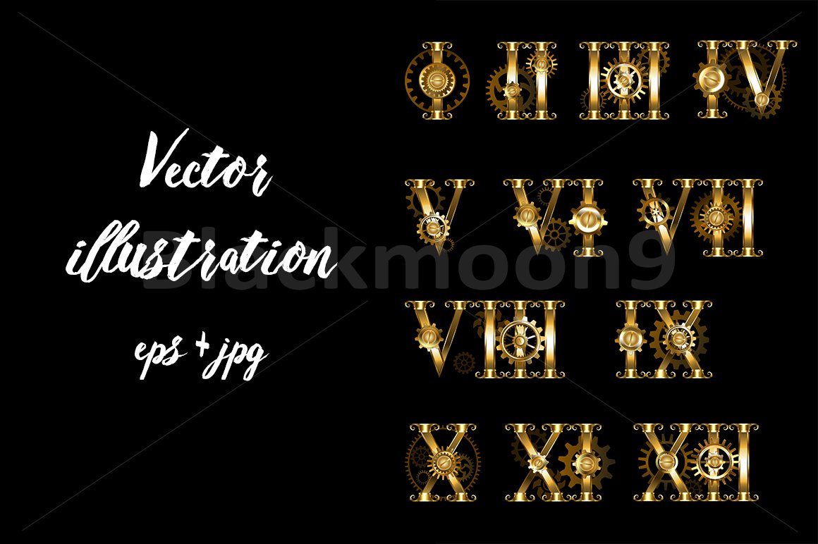 Римские цифры шрифт