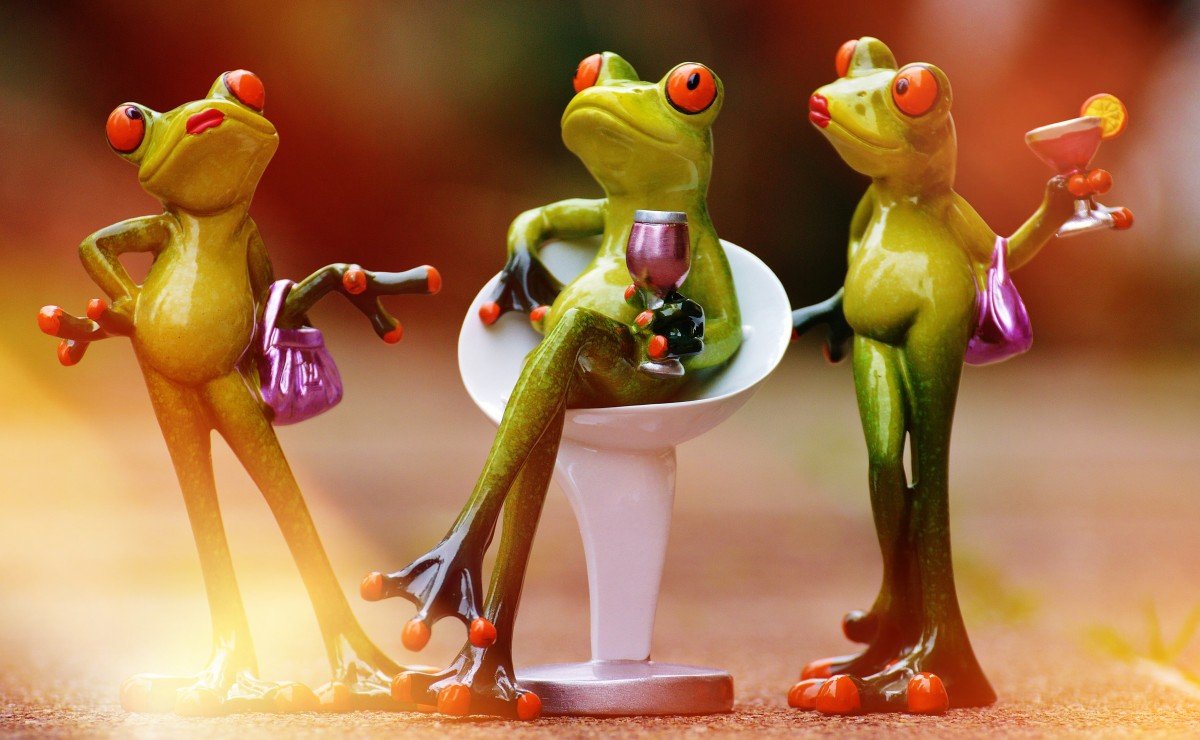 Открытка с днём рождения с лягушонком