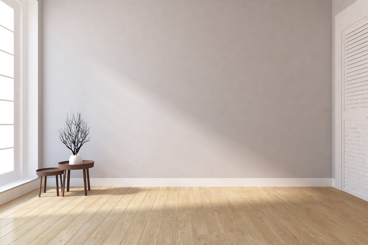 Фотообои белая пустая комната