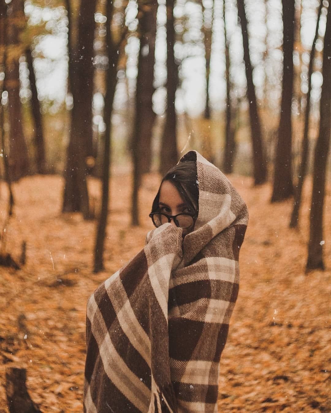 Осенний фотосет с пледом