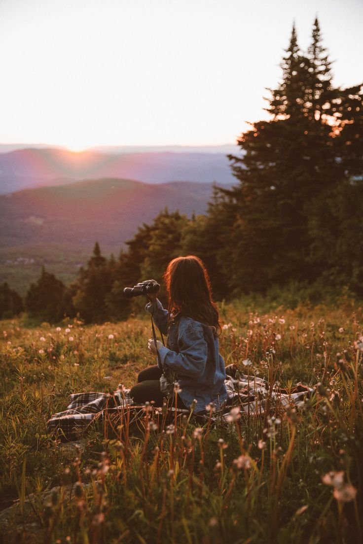 Девушка лес одиночество