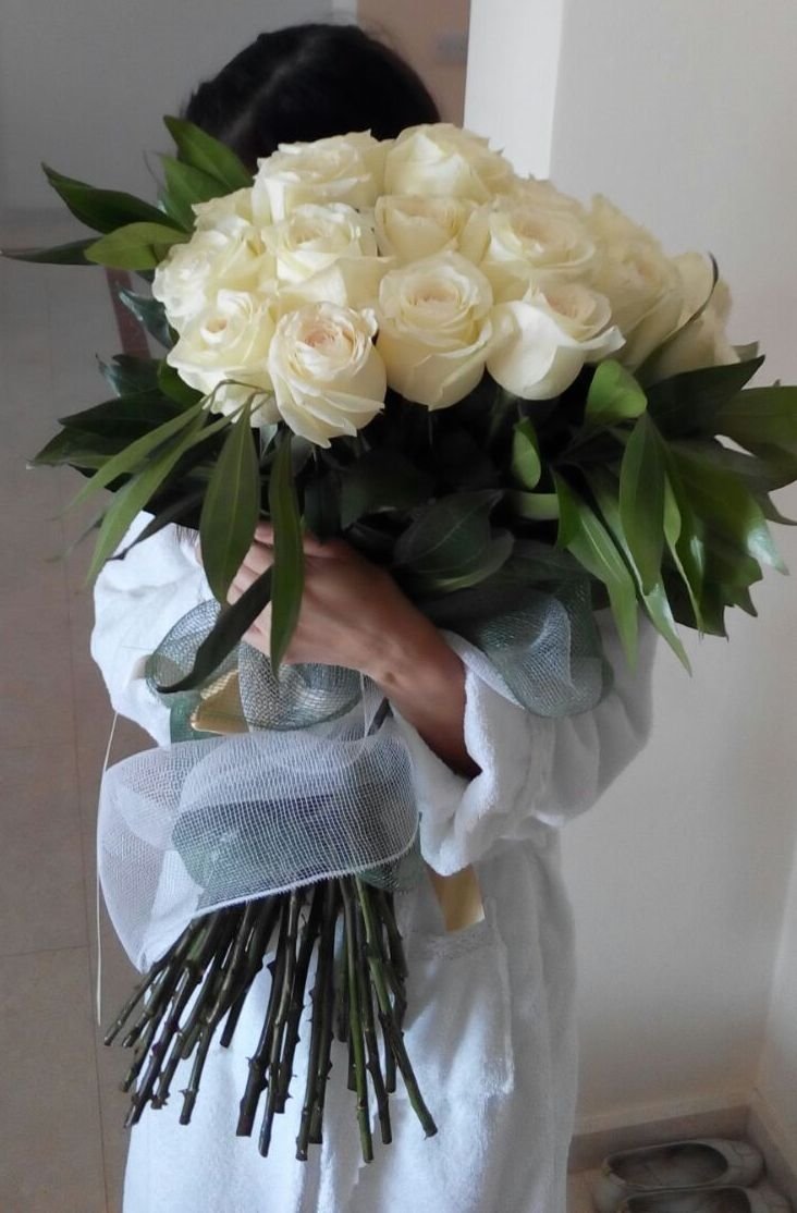 Красивый букет в руках