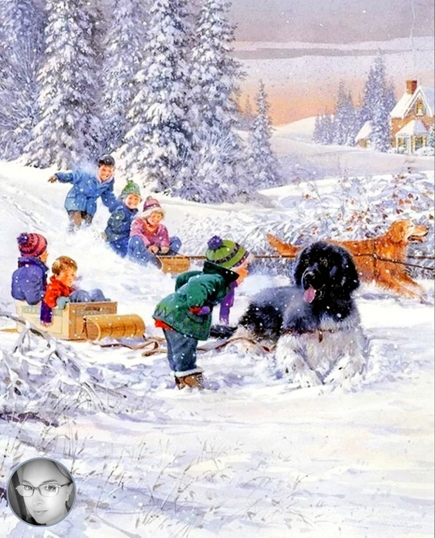 Иллюстрации на тему дети зимой