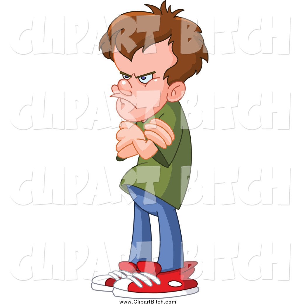 Злой мальчик иллюстрация