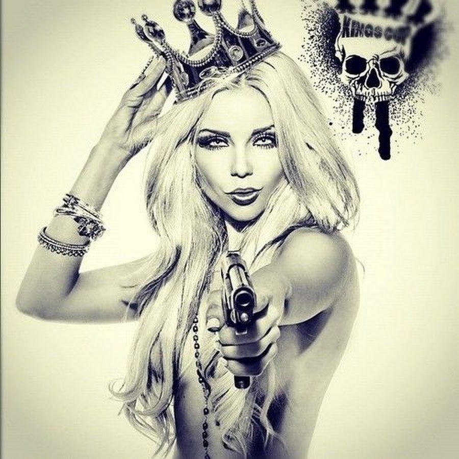 Мультяшные девушки с маникюром