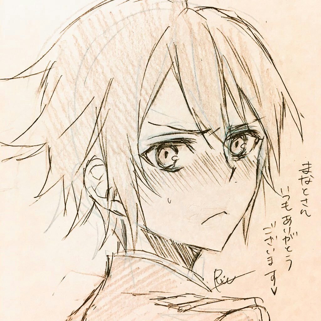 Аниме персонажи карандашом