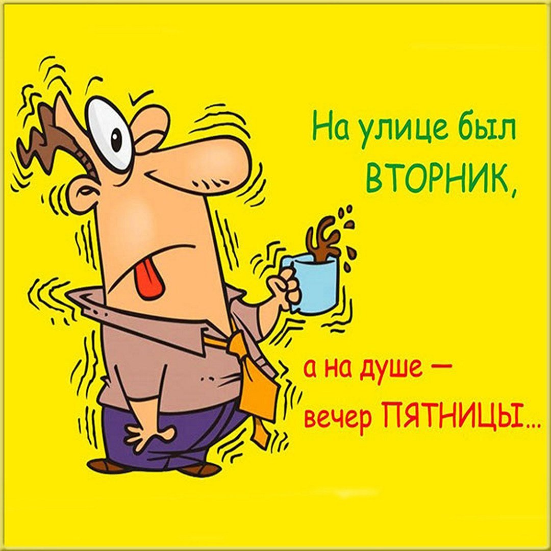 Смешные анекдоты про вторник