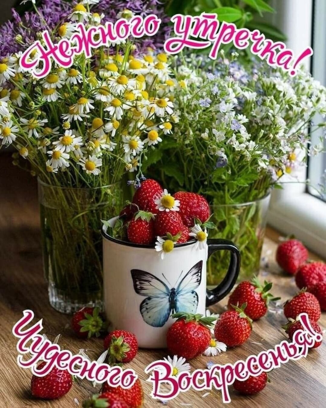 Открытки с добрым утром воскресенья