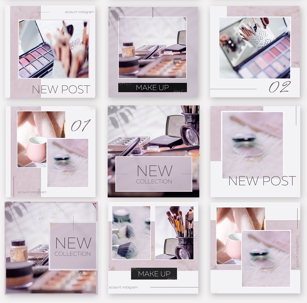 Макет поста в Инстаграм