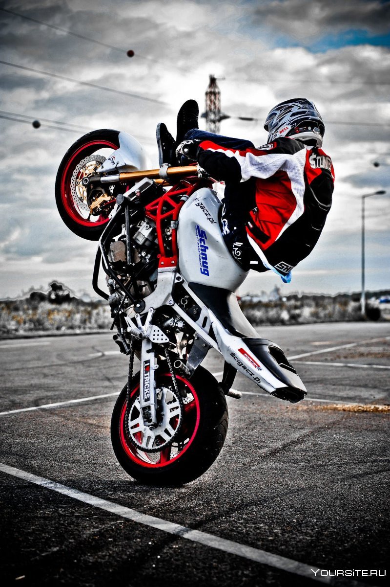 Мотоцикл колесо бернаут