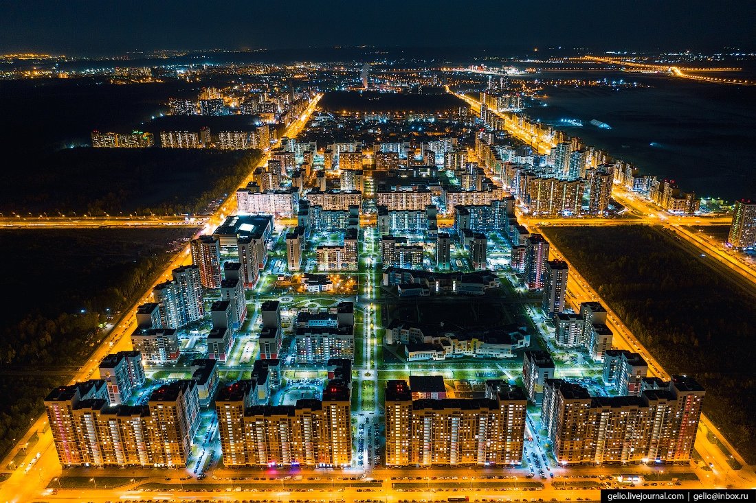 Академический район Екатеринбург с высоты птичьего полета