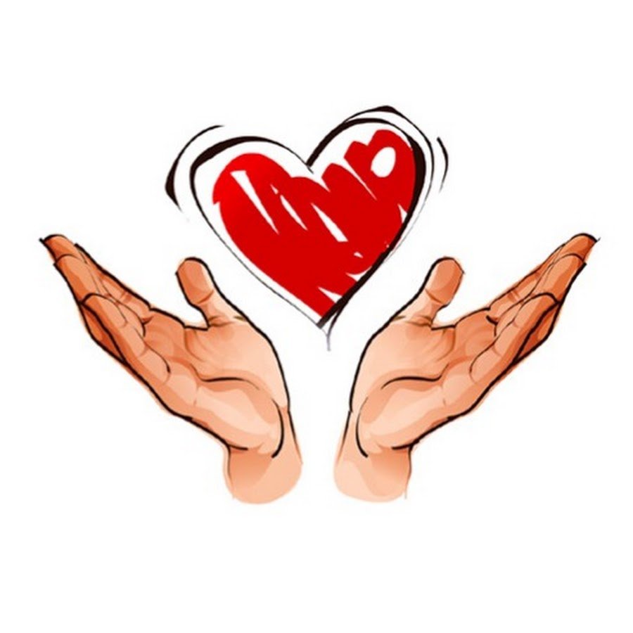 Сердце в руках рисунок