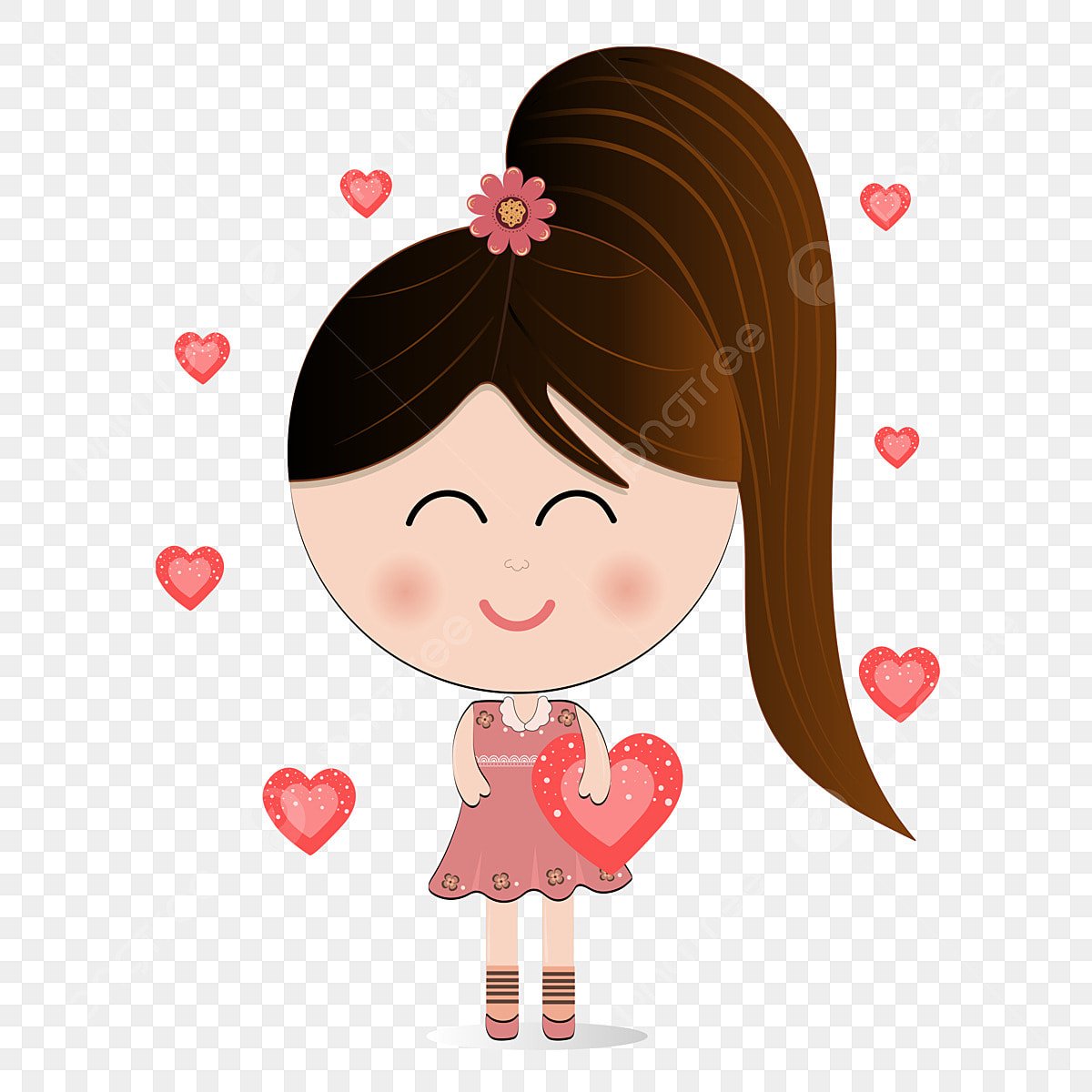 Девочка Векторная Графика