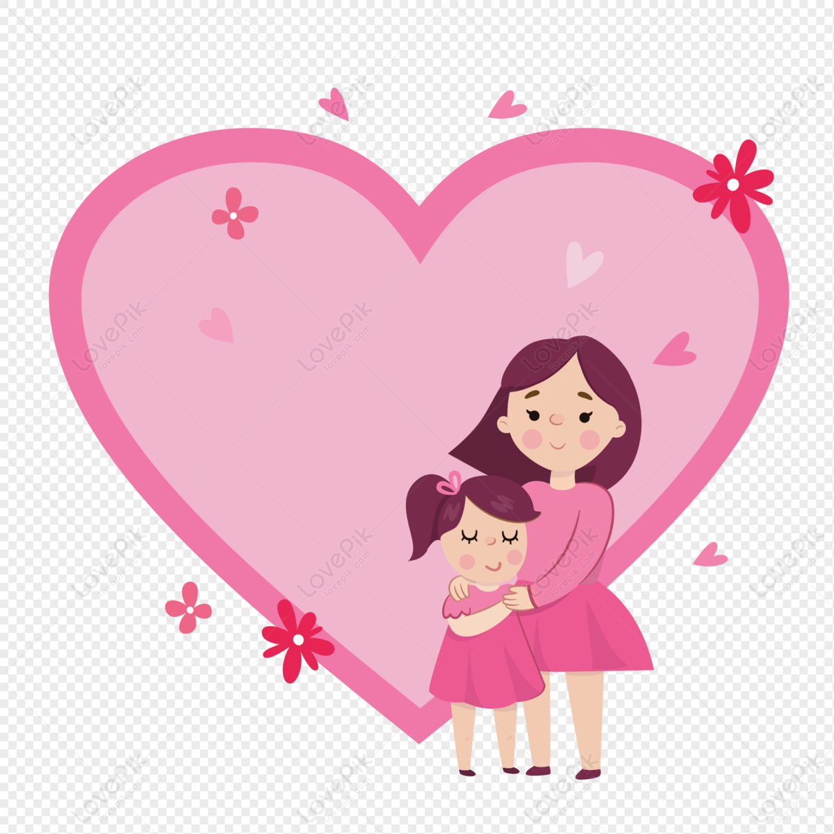 Аниме девочка с сердечком