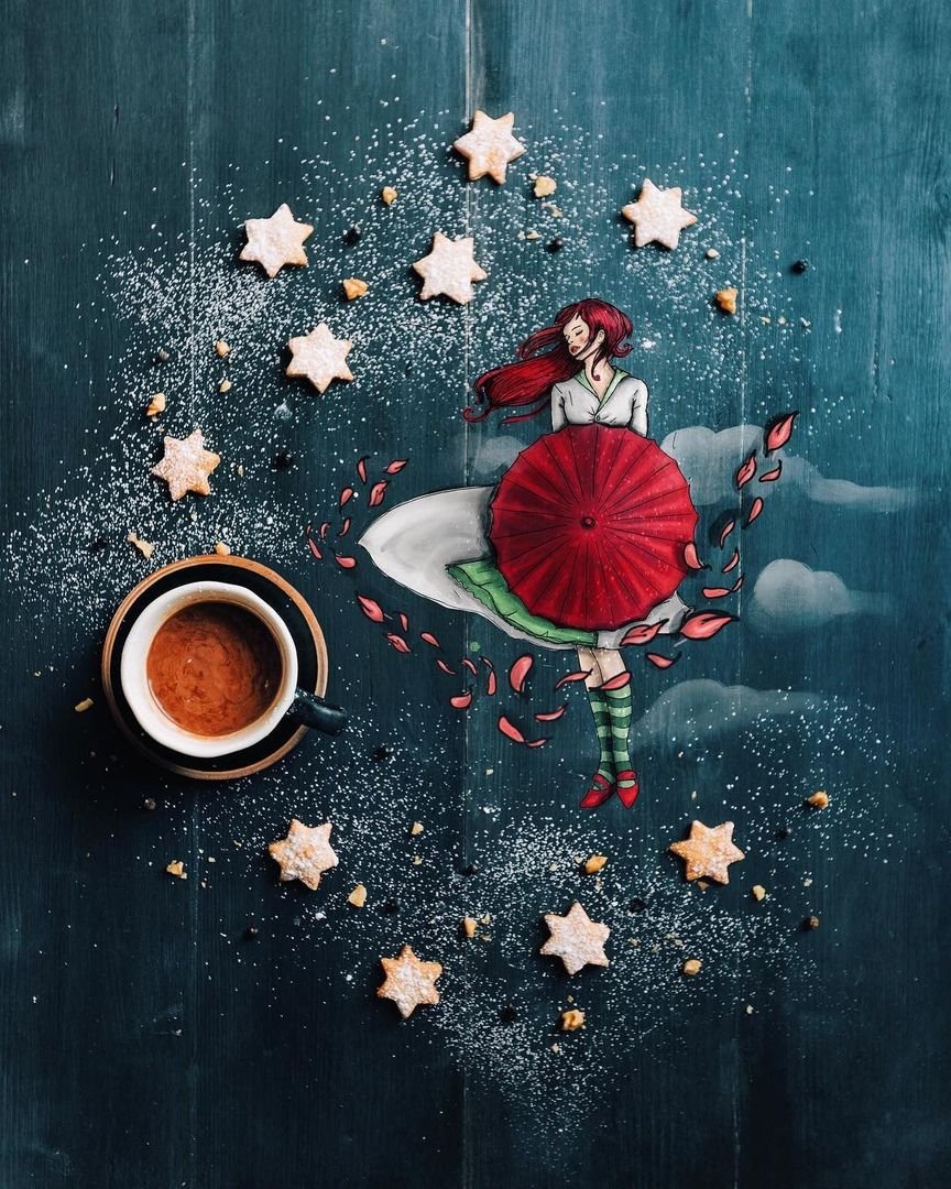 С добрым зимним утром с Цитатами