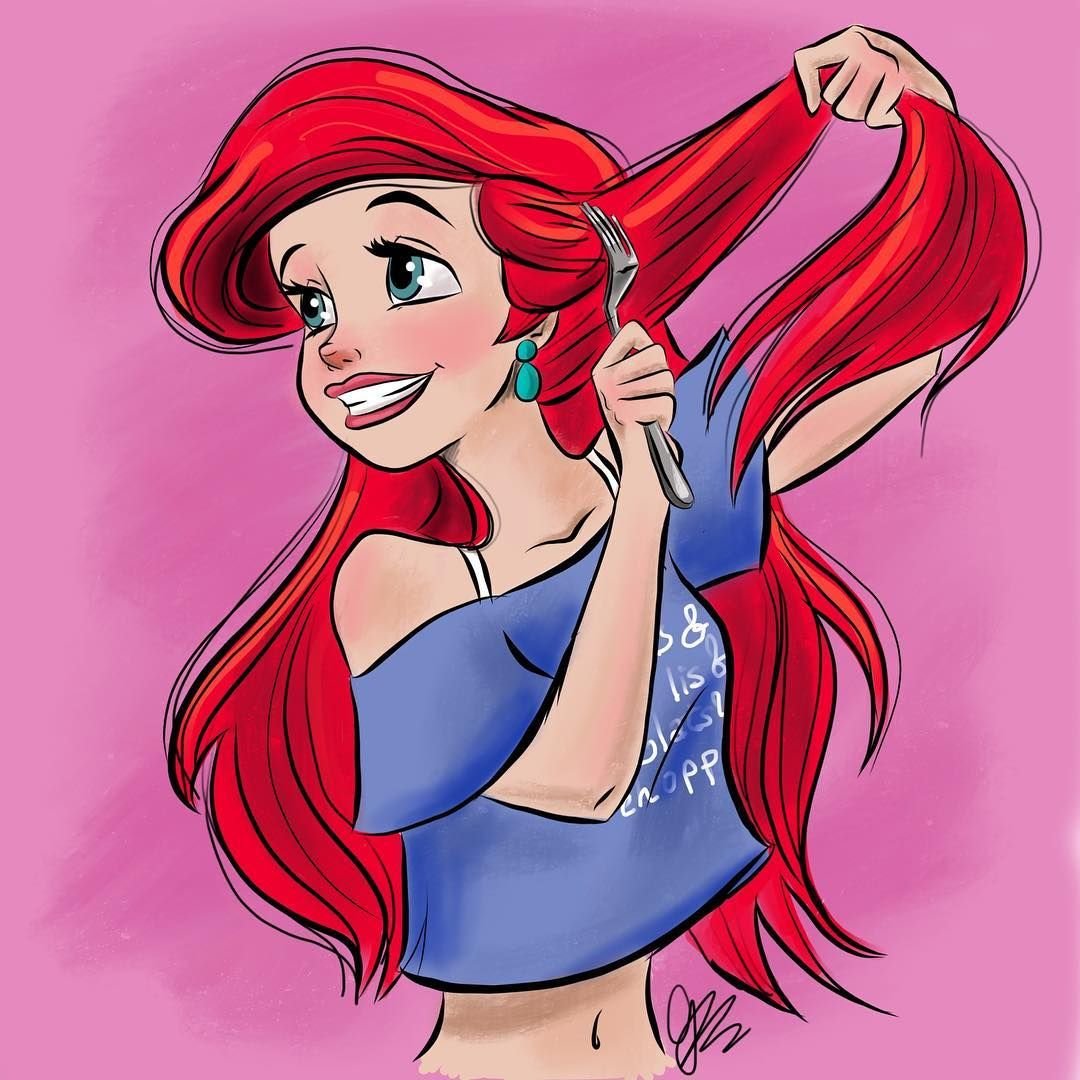 Ариель принцесса Дисней в кружочке