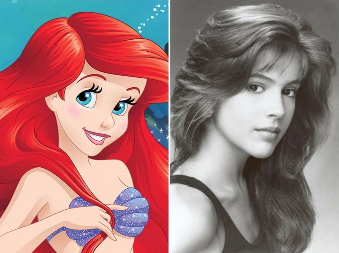 Ариель зарисовки Диснея