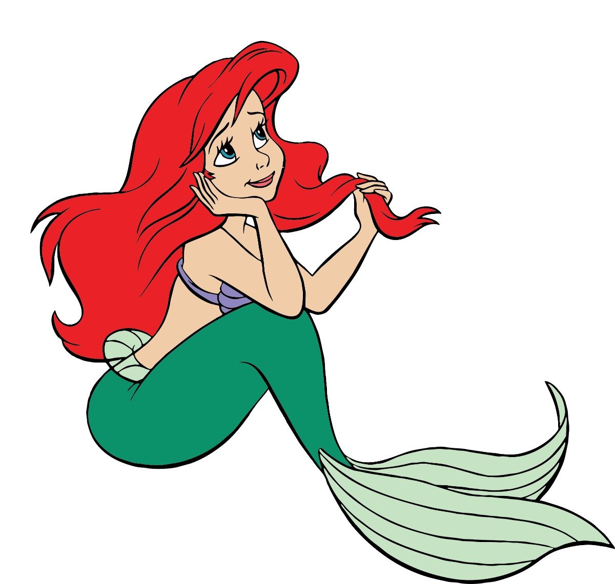 Ариэль Дисней стикер