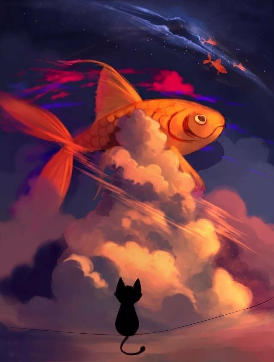 Спокойной ночи рыбка