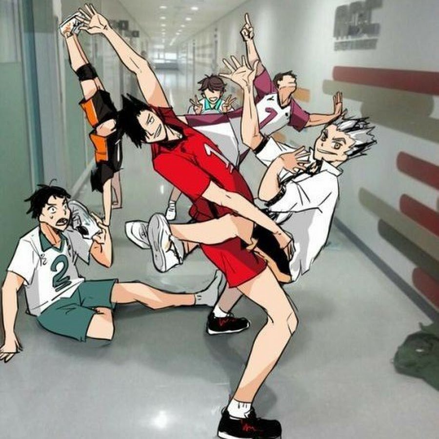 Аниме волейбол смешно