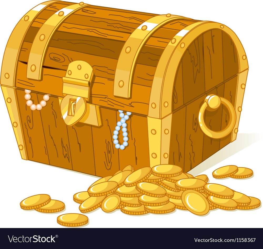 Сундук с золотом сказочный