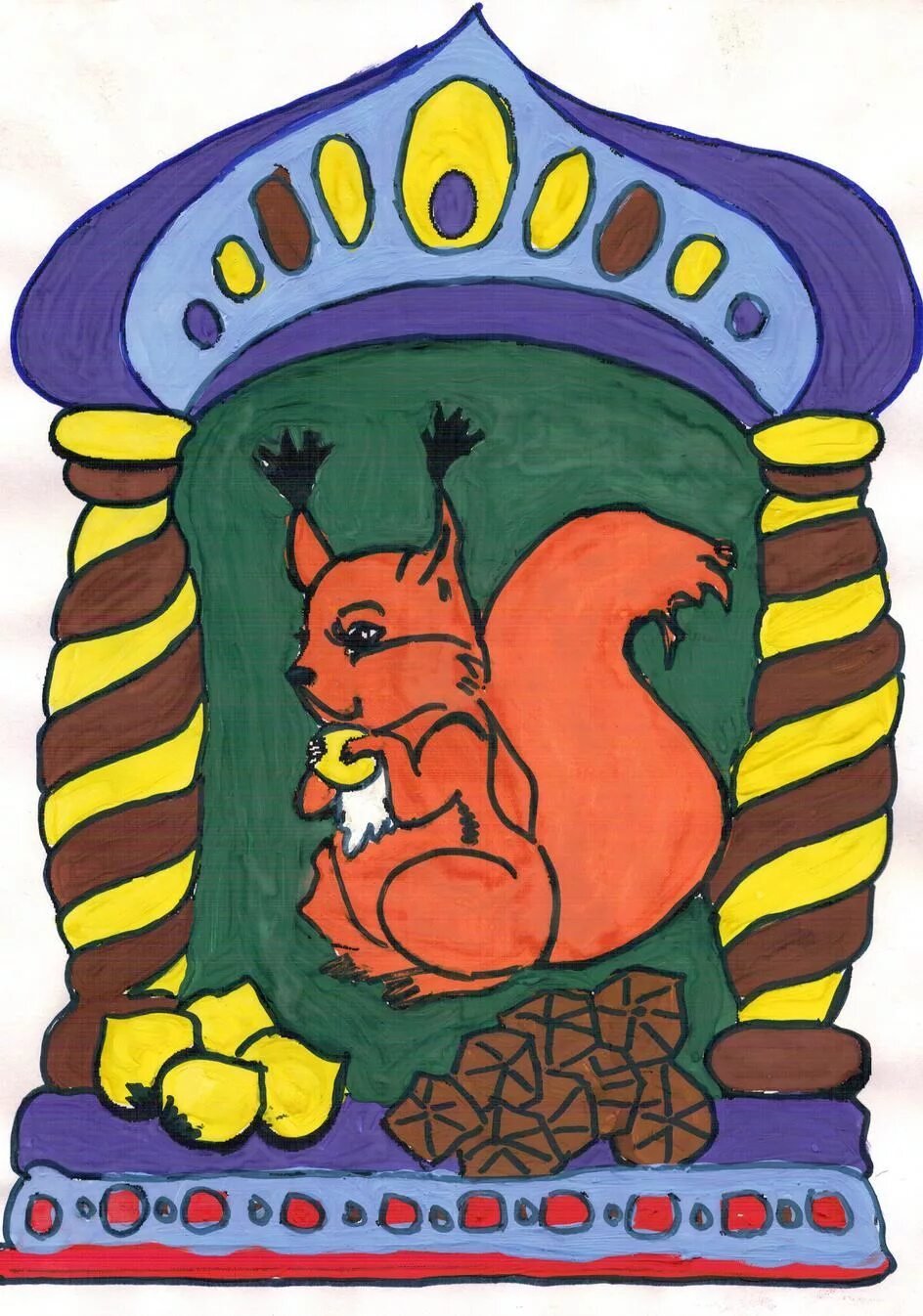 Бажов хозяйка медной горы раскраска