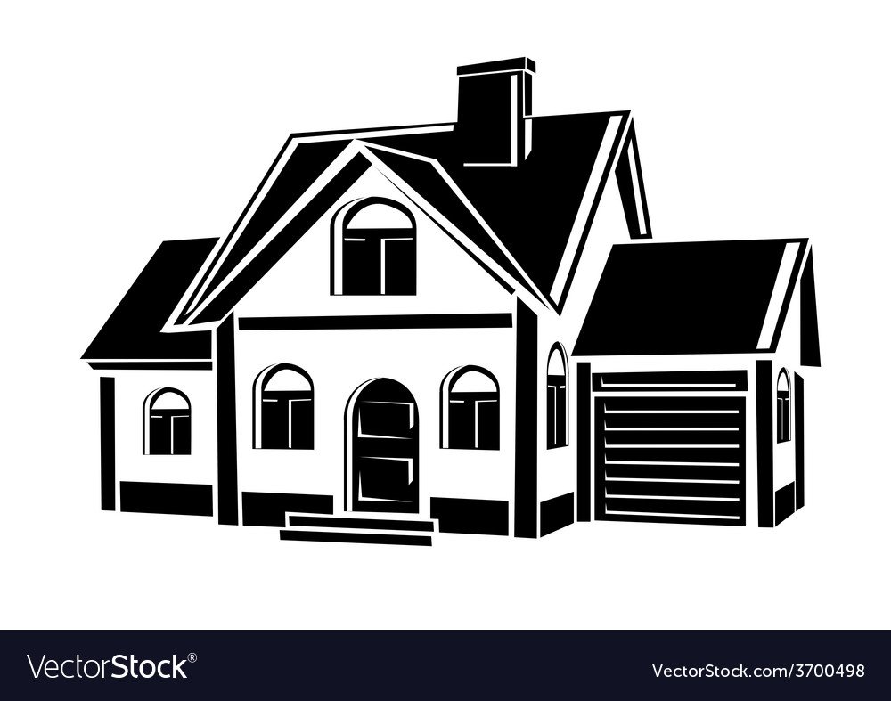 Очертание загородного дома