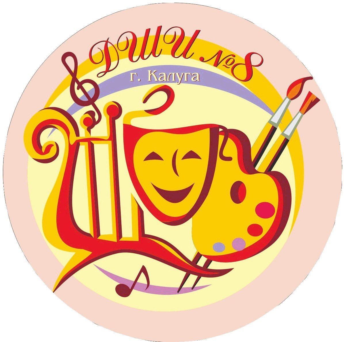 Театральные маски на прозрачном фоне