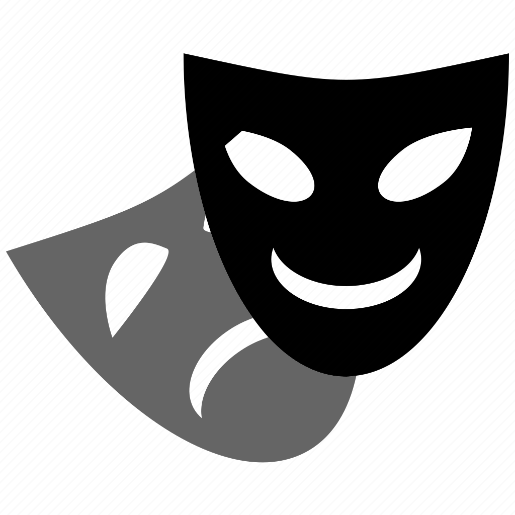 Трагедия и комедия вектор