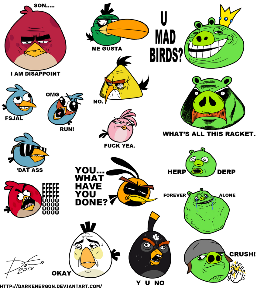 Angry Birds персонажи имена по русски