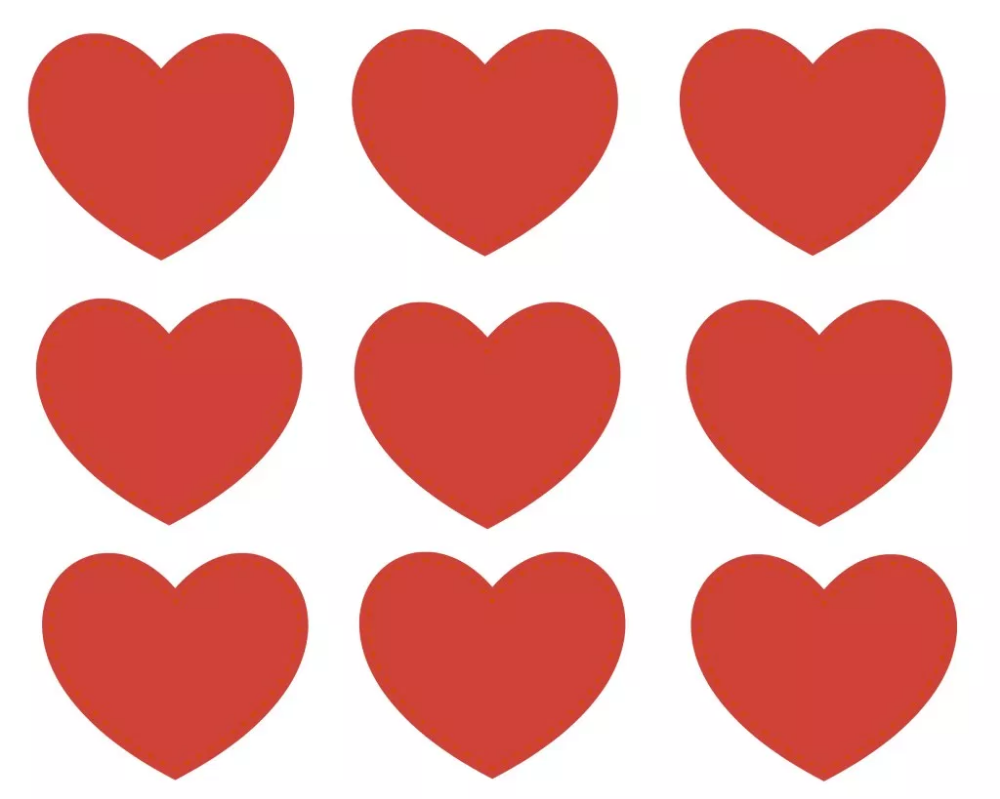 Сердечки для вырезания
